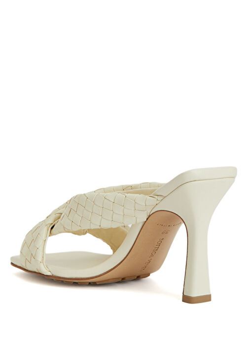 Riva Beyaz Kadın Deri Terlik - Görsel 4