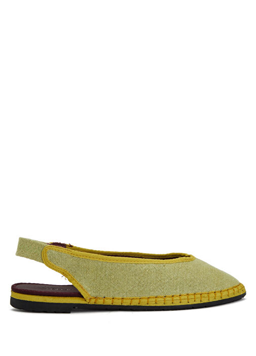 Flabelus Flabelus Narnia Açık Sarı Keten Babet | Beymen Açık Sarı - 2. görsel