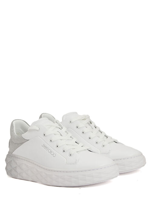 Diamond Maxi/F II Beyaz Silver Kadın Deri Sneaker - Görsel 3