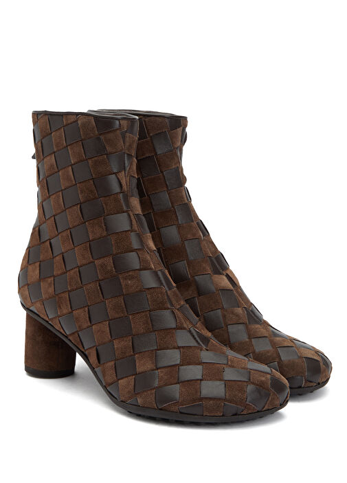 Kahverengi Kadın Deri Bot - Görsel 3