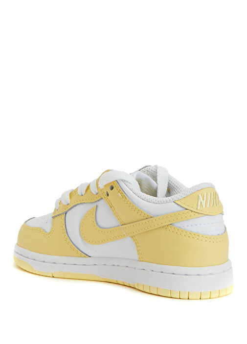 Dunk Low Beyaz Unisex Çocuk Deri Sneaker - Görsel 4