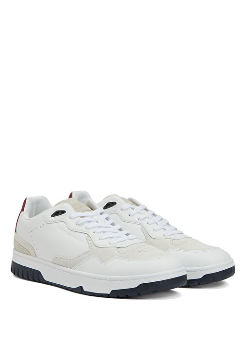 Beyaz Erkek Deri Sneaker - Görsel 3