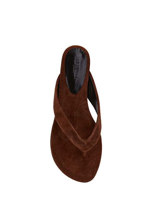 Le Monde Beryl Taba Le Monde Beryl Deri Kahverengi Kadın Terlik