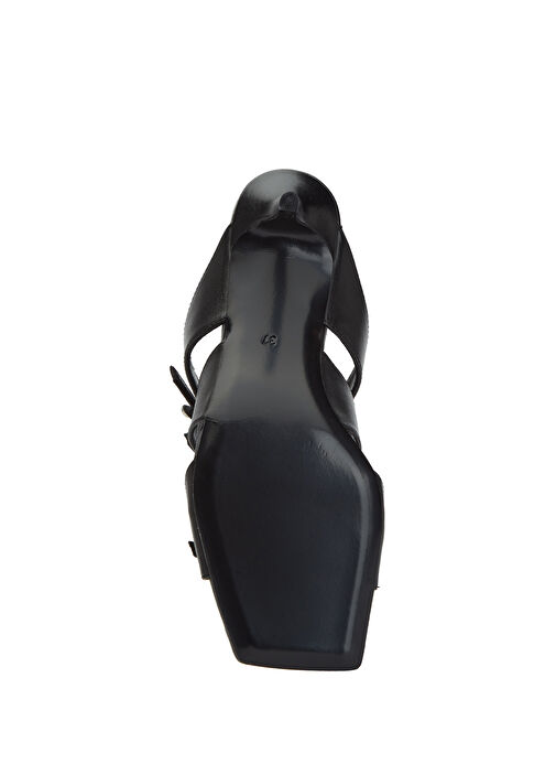 Academia Academia Siyah Amorf Tokalı Kadın Deri Terlik Sandalet & Terlik | Beymen Siyah - 6. görsel