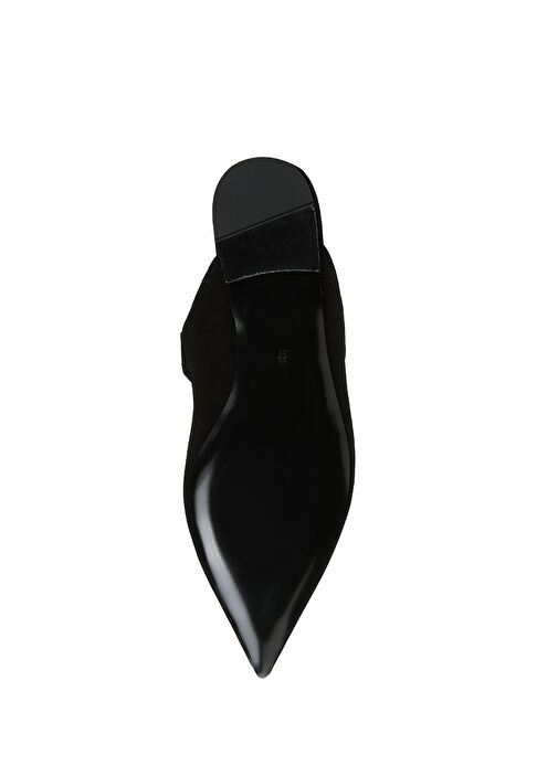 Siyah Kadın Süet Terlik - Görsel 6