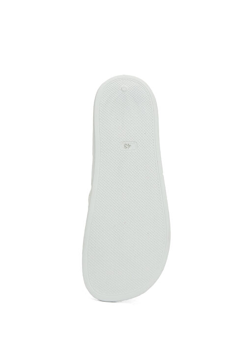 Beyaz Tek Bantlı Erkek Plaj Terliği - Görsel 6