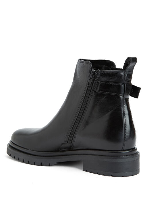 Siyah Kadın Deri Bot - Görsel 5