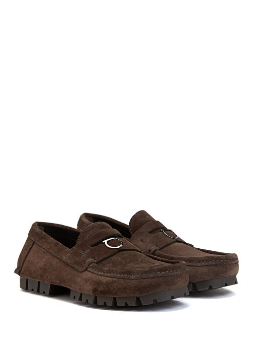 Kahverengi Erkek Deri Loafer - Görsel 3