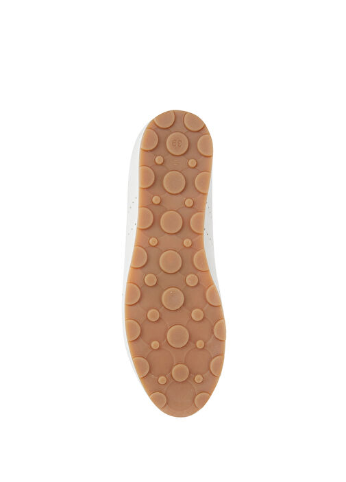 Beyaz Kadın Deri Sneaker - Görsel 6