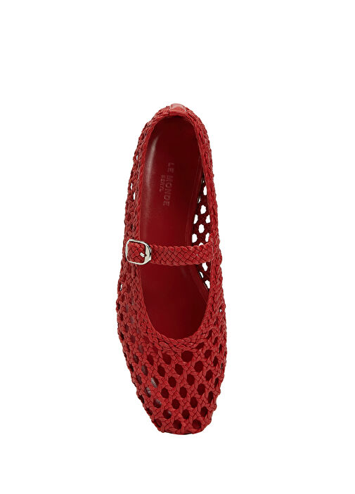 Kırmızı Deri Babet - Görsel 5