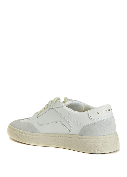 Beyaz Erkek Deri Sneaker - Görsel 4