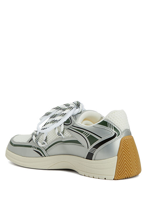 Beyaz Gri Erkek Sneaker - Görsel 4