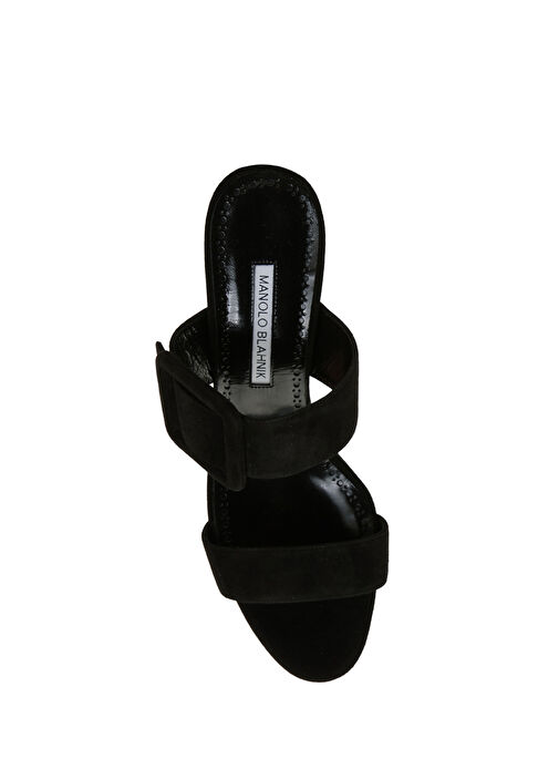 Gable Siyah Kadın Süet Terlik - Görsel 5