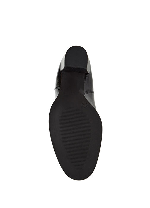 Siyah Lastikli Kadın Deri Bot - Görsel 6