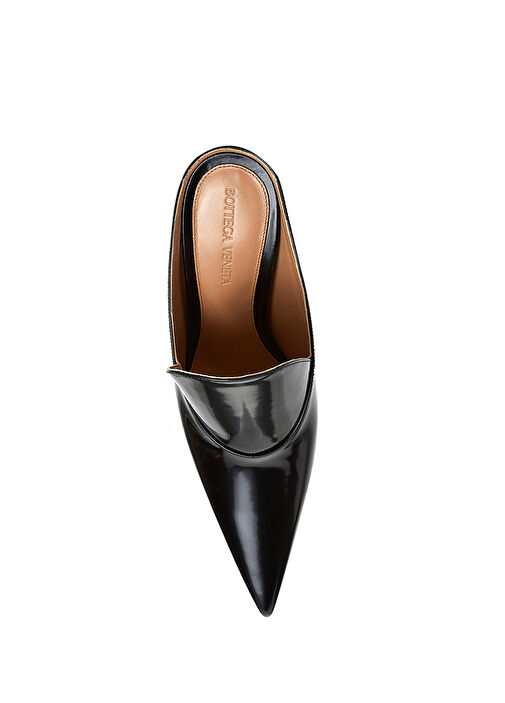 Rocket Siyah Kadın Deri Terlik - Görsel 5