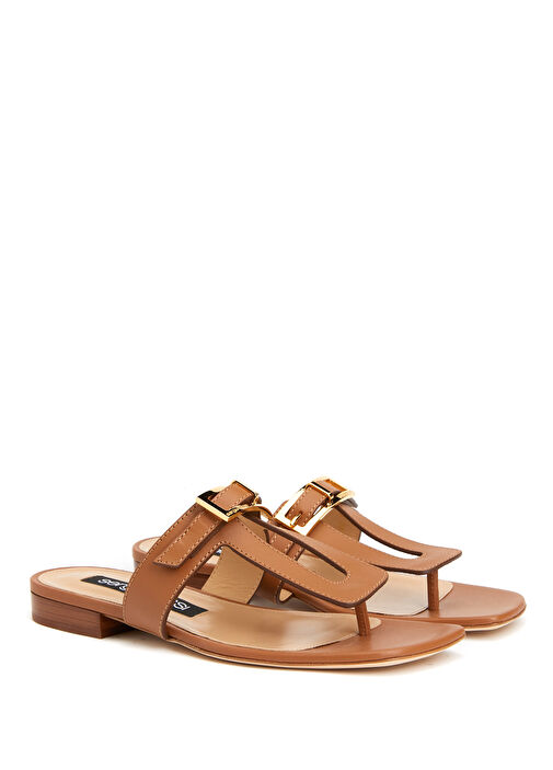 Taba Kadın Deri Terlik - Görsel 3