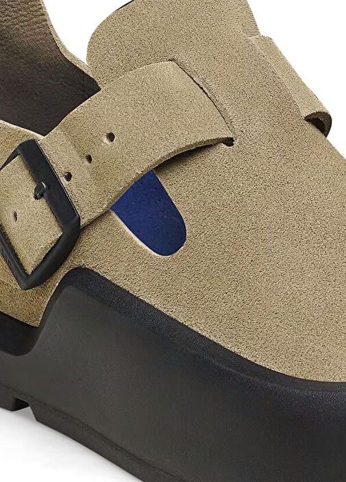 Reykjavık Bej Siyah Kadın Nubuk Loafer - Görsel 6