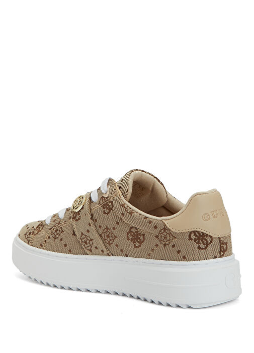 Drift Krem Logo Desenli Kadın Sneaker - Görsel 4