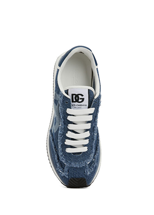 Mavi Logo Detaylı Erkek Denim Sneaker - Görsel 5