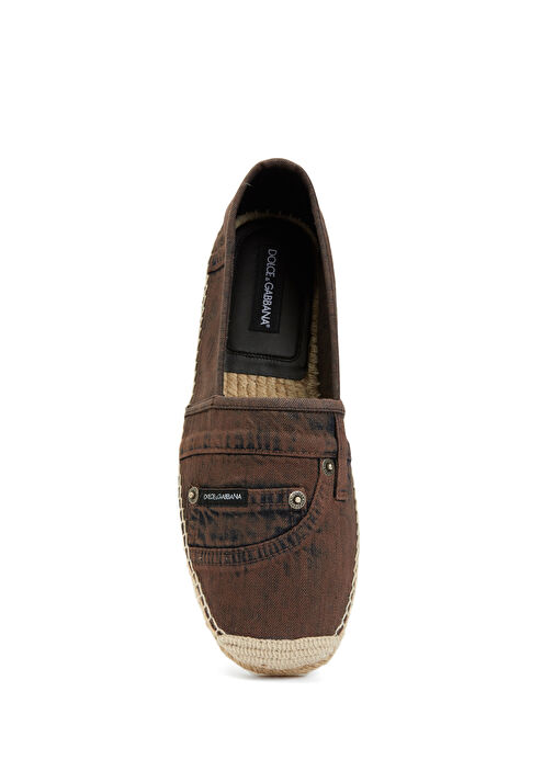 Logo Detaylı Erkek Denim Espadril - Görsel 5