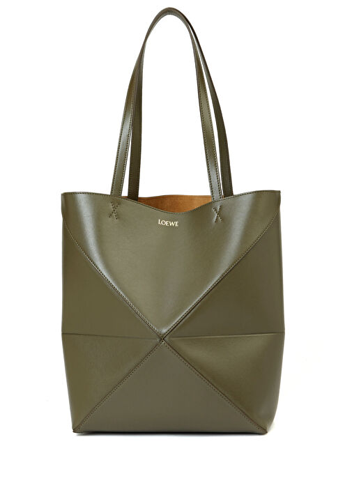 Loewe Haki Kadın Medium Puzzle Fold Haki Kadın Deri Çanta 1508926