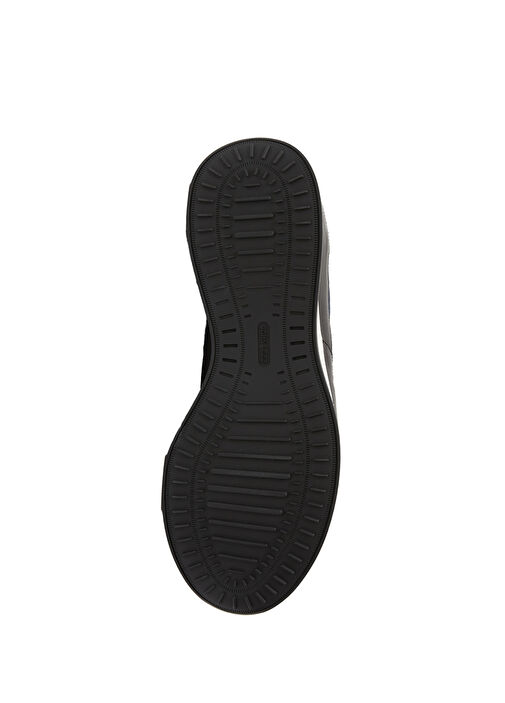 Siyah Lacivert Erkek Deri Garnili Sneaker - Görsel 6