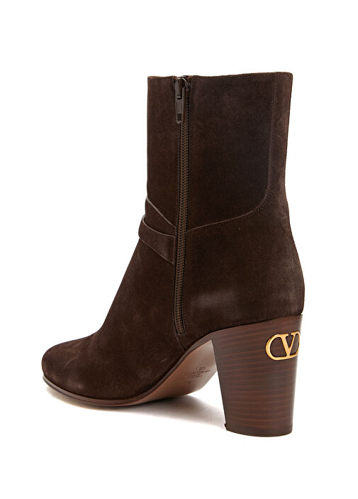 Kahverengi Kadın Süet Bot - Görsel 4