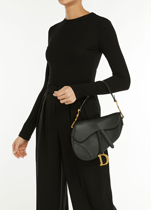 Beymen Reborn - Christian Dior Saddle Çanta - Siyah