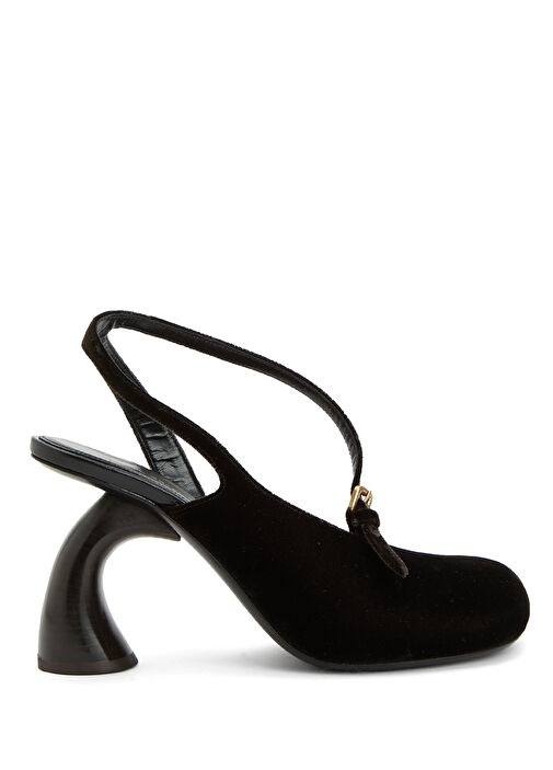 Koyu Kahverengi Topuklu Ayakkabı - Görsel 2