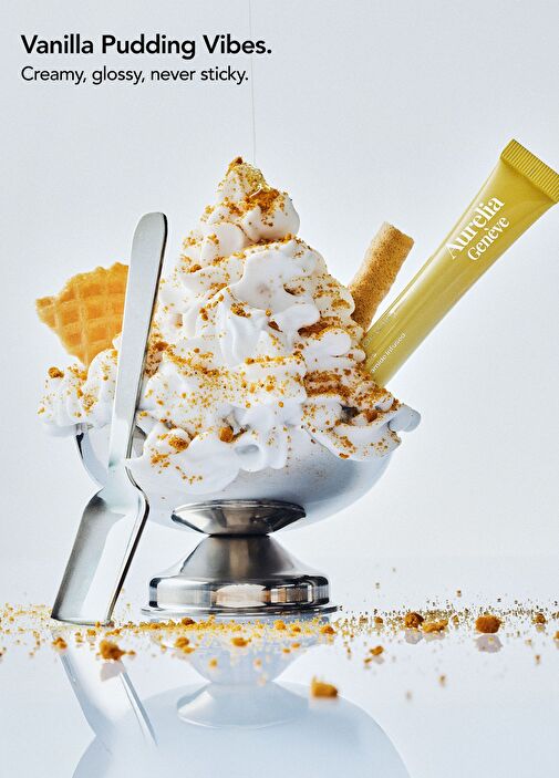 Aurelia Genève - Vanilla Pudding Glossy Lip Oil Balm - VANILLA PUDDING