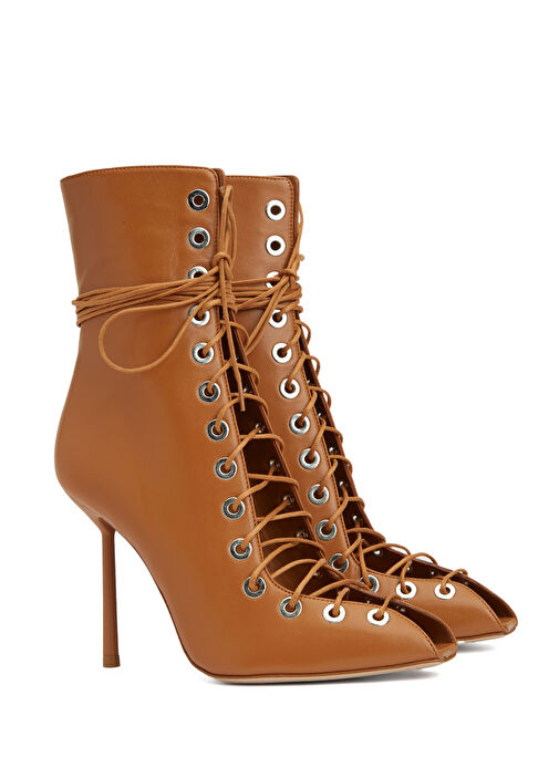 Courtney Kahverengi Kadın Deri Bot - Görsel 3