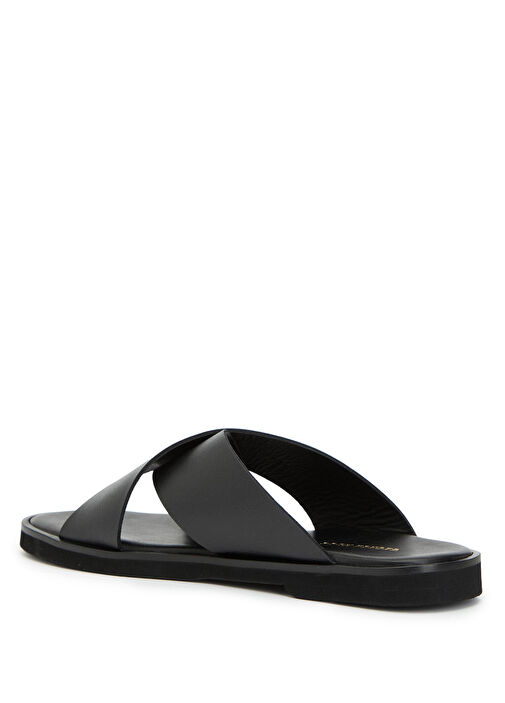 George Hogg Siyah George Hogg Rahat Erkek Günlük Deri Terlik