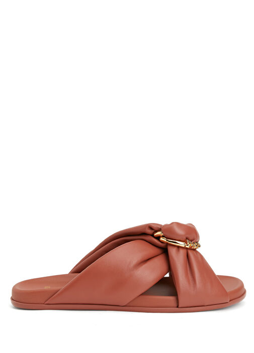 Kiremit Kadın Deri Terlik - Görsel 2