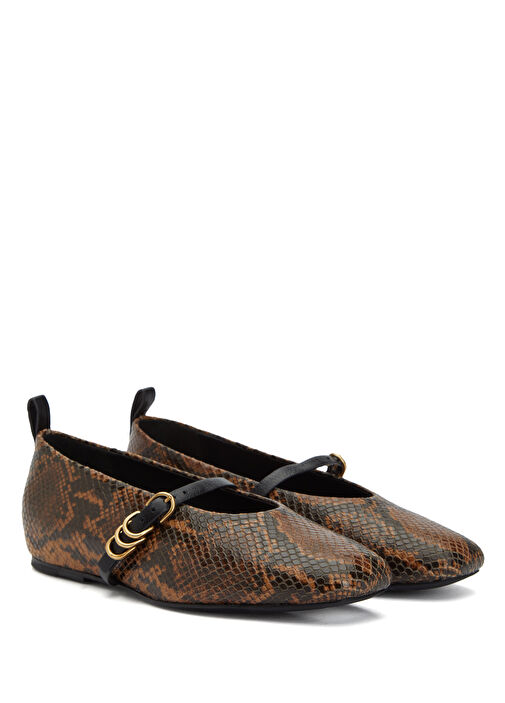 Rag&bone Rag&bone Siyah Kahve Spire Desenli Deri Babet | Beymen Siyah Kahve - 3. görsel