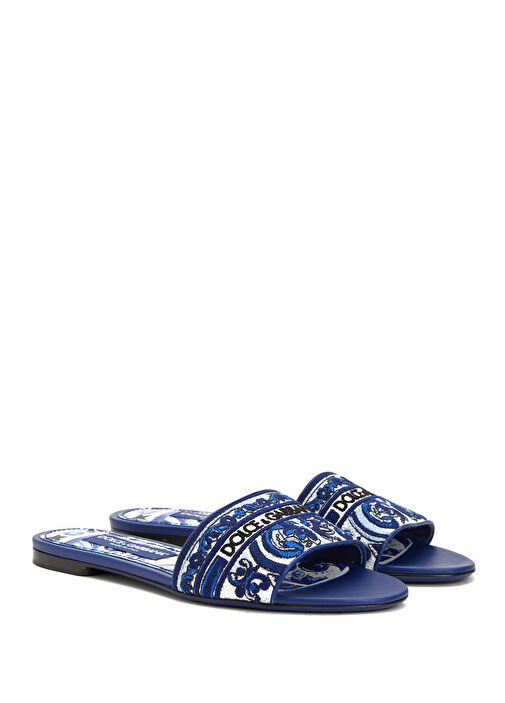 Mavi Logo Nakışlı Kadın Terlik - Görsel 3