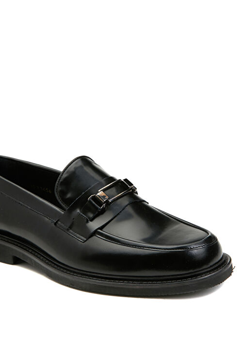 Siyah Erkek Deri Loafer - Görsel 7