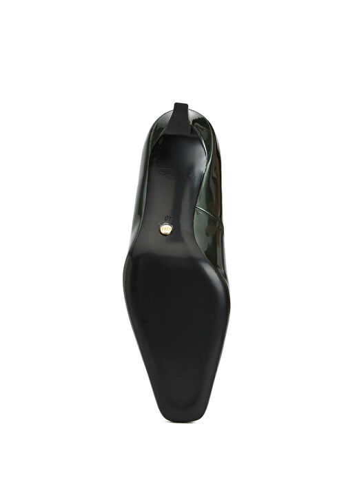 Yeşil Rugan Deri Topuklu Ayakkabı - Görsel 6