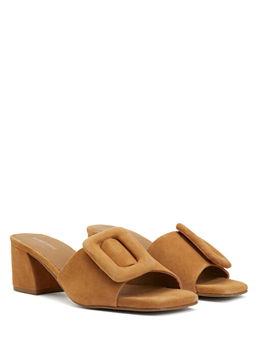 Camel Kadın Süet Terlik - Görsel 3