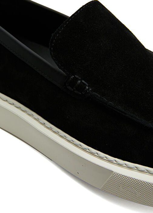 Siyah Erkek Süet Loafer - Görsel 7