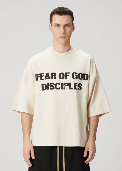 FEAR OF GOD Tシャツ 新品未使用 M Fear Of God Kırık Beyaz Erkek Relaxed Disciple Kırık Beyaz T-shirt