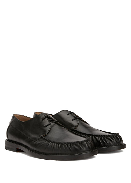 Pantanetti Siyah Pantanetti Deri Erkek Loafer