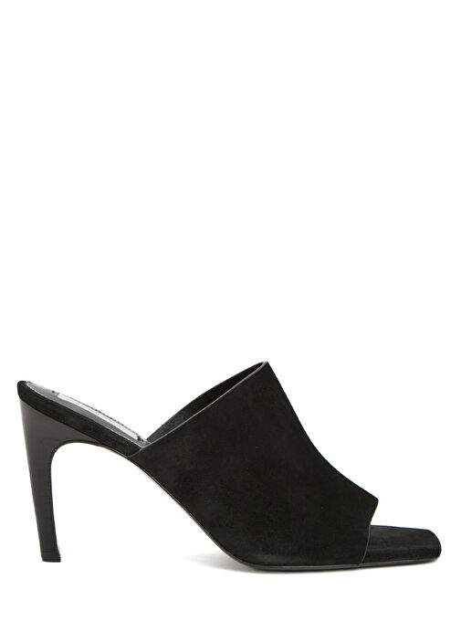 Siyah Kadın Deri Sandalet - Görsel 2