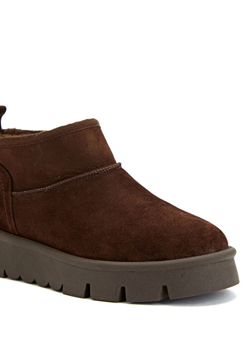 Kahverengi Kadın Yünlü Bot - Görsel 7