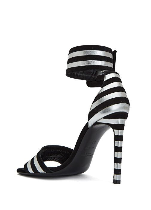 Beymen Reborn Beymen Reborn Siyah Gümüş Saint Laurent Topuklu Ayakkabı Beymen'de! Siyah Gümüş - 4. görsel
