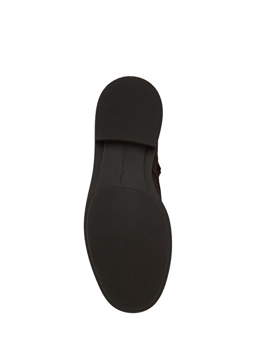 Koyu Kahverengi Kadın Süet Bot - Görsel 6