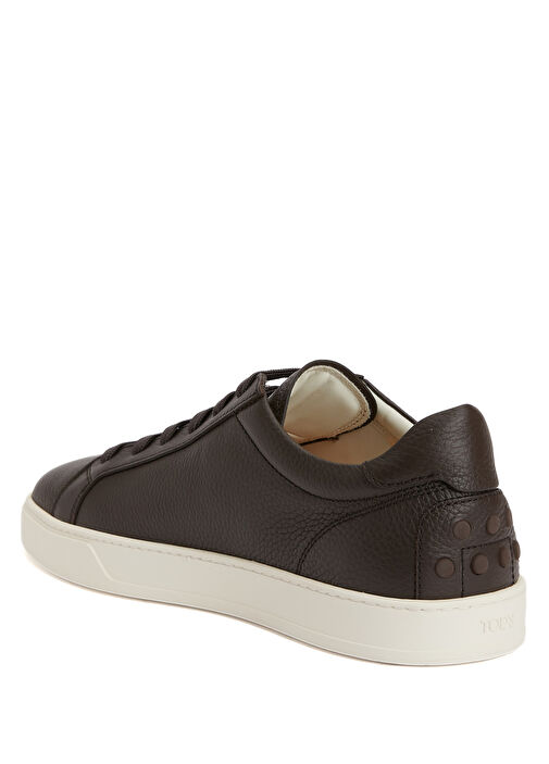 Kahverengi Erkek Deri Sneaker - Görsel 4