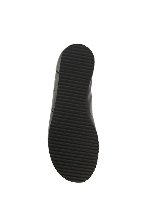 Siyah Erkek Deri Sneaker - Görsel 6