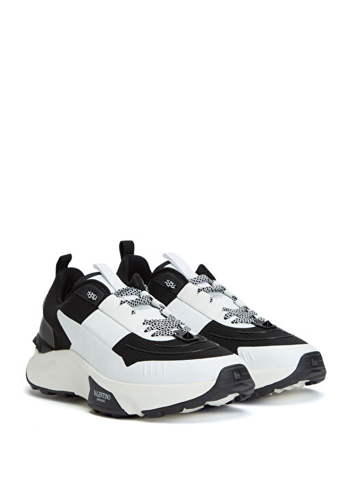 Valentino Garavani Valentino Garavani True Siyah Beyaz Erkek Deri Sneaker | Beymen Siyah - 3. görsel