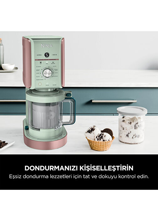 Ninja - CREAMi Deluxe 10-in-1 Frosted Strawberry Matcha Dondurma