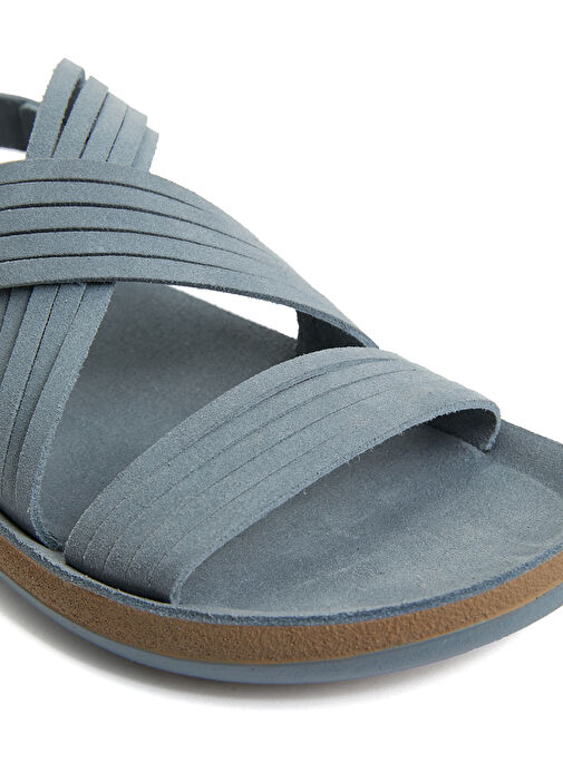 Mavi Kadın Deri Sandalet - Görsel 7